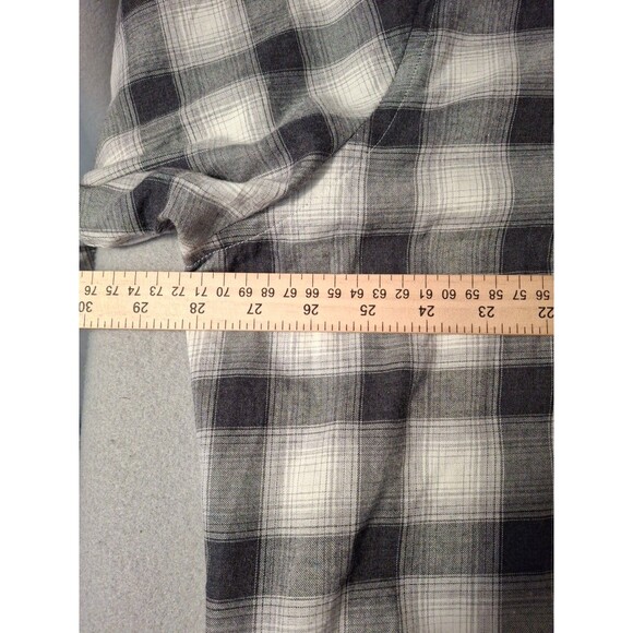 Peter Millar Shirt Men's XXL Black Gray Plaid Casual Golf Clubhouse Party EUC - Picture 5 of 7